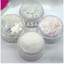 Belirtilmemiş Glitter Jel Far Paleti 1 Beyaz Set, SERASHINEGOZFARI170