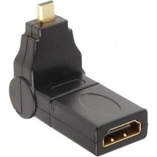Belirtilmemiş Alfais AL-4670 180 Derece Dönebilen Micro HDMI To HDMI Çevirici Dönüştürücü Adaptör Uyumluluk