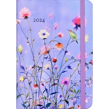 Belirtilmemiş 2024 Lavender Wildflowers Weekly Planner (16 Months, Sept 2023 To Dec 2024)