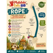 Matatabi Cats  Rope Matatabi Li Çıngıraklı Ip Kedi Oyuncağı