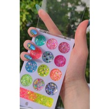 Belirtilmemiş Glitter Jel Far Palet Simli Kremsi Jel Far Paleti& Geçişli, 74821HBM8679