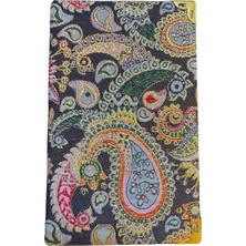 Mikasso Kilim Goblen Otantik Desenli Dokuma Not Defteri Yumuşak Spiralli Çizgili 96 Yaprak Orta Boy Çok Renk