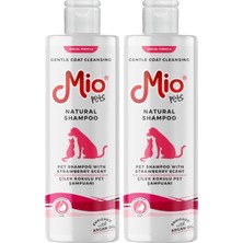 Belirtilmemiş Mio Evcil Hayvan Bakım Ürünleri, Sıvı Şampuan, Çilek Aromalı, 400 ml (2 Paketi)