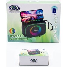 Everton RT-358 Rgb Işıklı Bluetooth Hoparlör Telefon Standlı Fm Radyo USB Tf Kart Girişli