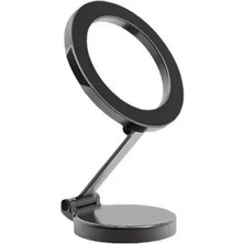 Heartz Magsafe Manyetik Araç Telefon Tutucu | 360° Dönebilen | Katlanabilir | Güçlü Mıknatıslı | Metal Gövde | Tüm Magsafe Uyumlu Telefonlar
