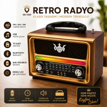 farissu Geçmişin Zarafeti, Bugünün Teknolojisi: Gold Silver GS-1320 Bluetoothlu Retro Radyo