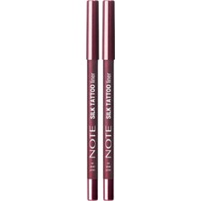 Belirtilmemiş Note Cosmetics Silk Tattoo Liner Suya Dayanıklı Ipeksi Jel Göz Kalemi - 04 Deep Wine (2 Paketi)