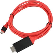 Belirtilmemiş USB Type C 3.1 To HDMI Çevirici Dönüştürücü Tv Bağlama Kablosu