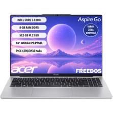 ACER ASPIRE GO Intel Core 5 120U   8GB 512SSD 16'' FREEDOS NX.JT2EY.001