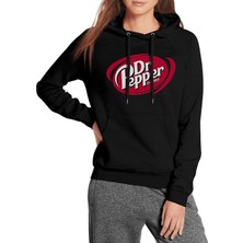 Belirtilmemiş Cjhshahao Uzun Kollu Bayan Dr. Pepper Kapüşonlu Sweatshirt