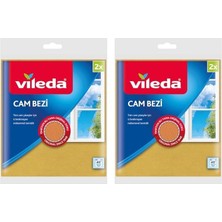Belirtilmemiş Vileda Cam Bezi, Ekstra Parlaklık, Sarı, 4'li Paket