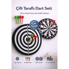 Empressco 17 Inç Çok Amaçlı Dart Tahtası ve Çelik-Plastik Dart Seti