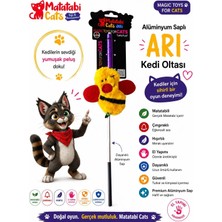 Matatabi Cats Arı Alüminyum Saplı Kedi Oltası(Matatabi,çıngırak ve Özel Hışırtı Içerir.özel Kumaş)