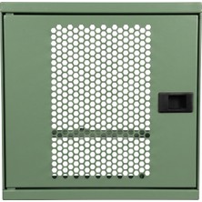 Alfafonet Ziglat 280 Serisi WiFi Box Duvar Tipi Modem ve WiFi Kutusu 280x120x280 mm Yeşil | Perfore Metal Kapak | Montajlı