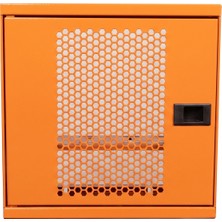 Alfafonet Ziglat 280 Serisi WiFi Box Duvar Tipi Modem ve WiFi Kutusu 280x120x280 mm Turuncu | Perfore Metal Kapak | Montajlı