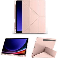 Belirtilmemiş Constrain - Galaxy Tab S9 / Tab S9 Fe Kılıf Kalem Bölmeli Standlı Yumuşak Kapak