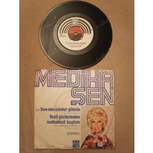 Plakperest Mediha Şen - Sen Mevsimler Gibisin/ Yeşil Gözlerinden Muhabbet Kaptım  *   45 Lik Türkçe Plak
