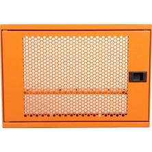Alfafonet Ziglat 400 Serisi WiFi Box Duvar Tipi Modem ve WiFi Kutusu 400x120x280 mm Turuncu | Perfore Metal Kapak | Montajlı