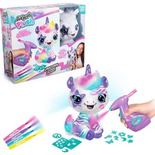 Belirtilmemiş Airbrush Plush Tek Boynuzlu At Süslemeli + Üzeri, 4 Yıkamalı Tebeşir Kalemi, Akülü Hava Fırçası, 10