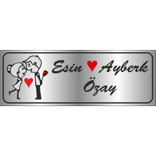Outdoor One Metal Kapı İsimliği GÜMÜŞ 0007
