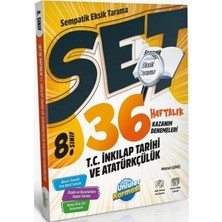 Ünlüler Karması 8. Sınıf Sempatik T.C. İnkılap Tarihi ve Atatürkçülük 36 Haftalık Kazanım Denemeleri