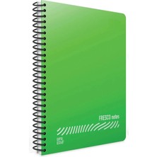 Mikasso Eco Fresco A4 Spiralli Pp Kapak 72 Yp Çizgili Defter Karton Spiralli Çizgili Orta Boy Bej Okul Defte