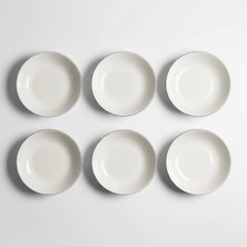 Qua Home Elias Platin 6'lı Çukur Tabak 19 cm