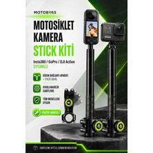 Motobros Insta 360 Çubuk Selfie Stick (GÖRÜNMEZ) One X5 / X4 / X3/ X2 / One R / One X / One Uyumlu