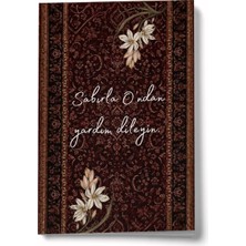 Mikasso Sabırla O’ndan Yardım Dileyin A6 Çizgili Mini Defter Not Defteri Karton Düz Çizgili Küçük Boy Çok Re