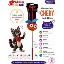 Matatabi Cats Chery Alüminyum Saplı Kedi Oltası(Matatabi,çıngırak ve Özel Hışırtı Içerir.özel Kumaş)