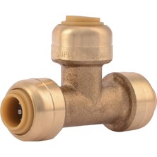 Belirtilmemiş Sharkbite 1/4 Inç (3/8 Inç Od) Tee, Pirinç Tesisat Bağlantısı Bağlantısı Için Itin, Pex Boru, Bakır