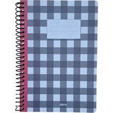 Mikasso Papirüs Retro 16X23CM 80 Yaprak Çizgili Defter Sert Spiralli Çizgili Orta Boy Çok Renkli Konsept Def