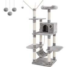 Belirtilmemiş Feandrea Tırmalama Direği, Hamak, Mağara, Sisal Direk, Gri PCT86 W, 1 Adet (1'li Paket)