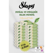 Belirtilmemiş Sleepy Organik Islak Mendil 17 Al 15 Öde Hediyeli