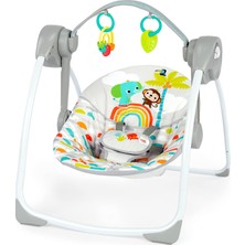 Belirtilmemiş Bright Starts Cennet Taşınabilir Kompakt Otomatik Müzikli Bebek Salıncağı, Uniseks, Yenidoğan Üs