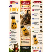 Matatabi Cats  Eggy Tüylü Kedi Oyuncağı Matatabi Içerikli 10 cm