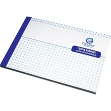 Mikasso Tediye Makbuzu 14X20 2 Nüsha Otokopili 2/50 (677) Yumuşak Düz Renkli Küçük Boy Kahverengi Not Defter