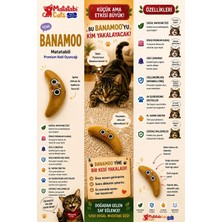 Matatabi Cats Banamoo Sesli, Kumaş Peluş Kedi Oyuncağı Matatabi Içerikli (Kedi Nanesi/otu Içermez)