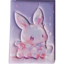 Mikasso PF-130 Puffy Cute Bunny Not Defteri 96 Yp. Çizgili - Tekli Karton Belirtilmemiş Orta Boy Çok Renkli