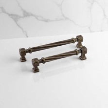 Belirtilmemiş Burma Antik Sarı Eskitme Metal Kulp 160 mm Mobilya Çekmece Mutfak Dolabı Dolap Kapak Kulplar