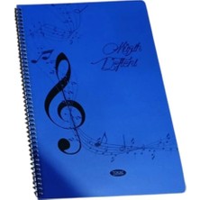 Mikasso A4 Müzik Defteri Spiralli Pp Kapak 40 Yp-Lacivert Sol Anahtarı Yumuşak Çizgili Belirtilmemiş Belirti