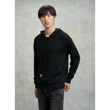 Blauer Siyah Erkek Kapüşonlu Standart Fit Kazak 25WBLUM09284-999 Caldwell