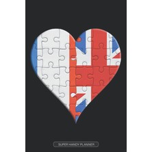 Belirtilmemiş Planner: French British Flag United Heart Jigsaw Puzzle Flags Of France Great Britain