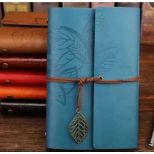 Mikasso Retro Vintage Klasik Deri Kapak Notebook Seyahat Günlüğü Doldurulabilir Eskiz Not Defteri, 165X220MM