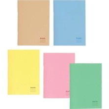 Mikasso Keskin Color Pastel Light A4 80 Yaprak Çizgili Defter 4'lü Set Yumuşak Spiralli Çizgili 100 Yaprak B