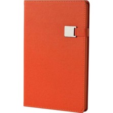 Mikasso Lüks Modern - Tokalı Deri Kapak Defter, Hediye Için Ideal. Sert Düz Çizgili 96 Yaprak Orta Boy Turun