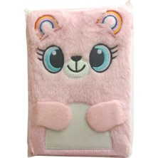 Mikasso 14X20 cm Peluş Hatıra Defteri 80 Yaprak Çizgili-4 Yumuşak Düz Çizgili Orta Boy Çok Renkli Konsept De
