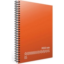 Mikasso Fresco A4 80 Yaprak Plastik Kapak Spiralli Defter (4899) Çizgili Kırmızı Yumuşak Spiralli Çizgili Be