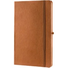 Mikasso Termoderi Taba Kapaklı Not Defteri ( 9 x 14 cm ) Sert Düz Çizgili 96 Yaprak Küçük Boy Kahverengi Not