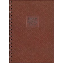 Mikasso Deepnote 17X24 Sp.çizgisiz Defter 100 Yap Kahverengi Sert Spiralli Çizgisiz 100 Yaprak Orta Boy Kahv